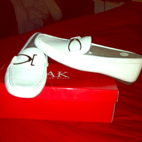 White AK Loafers