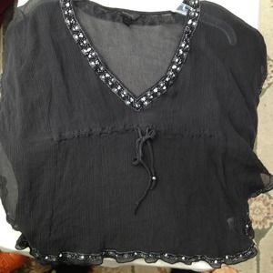 Express top with sequin detail