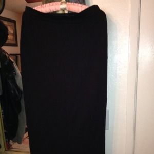 Long black skirt