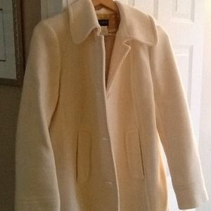 J Crew winter white wool coat J Crew winter white wool coat