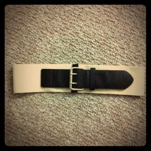 Beige and Brown Stretchy Belt