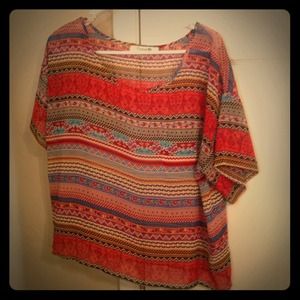 Forever 21 Aztec print blouse