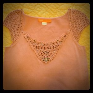Cynthia Steffe Beaded Knit Top