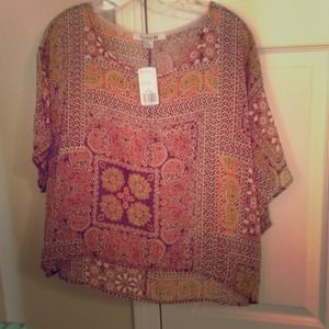 Paisley sheer blouse