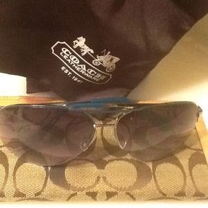 "SOLD" Brand new Coach aviator glasses