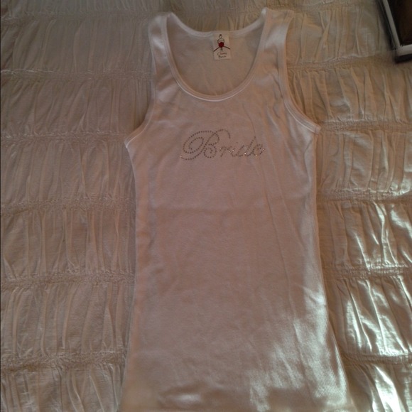 boutique Other - Bride rhinestone tank