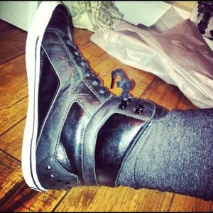 High top pastry shoes.