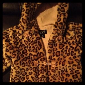Children's Palace leopard coat 4T
