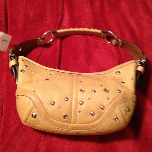 Coach Handbags - Authentic Coach small hobo studded purse-RESERVED