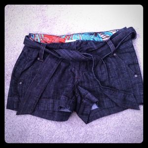 Boom boom jean shorts and black shorts