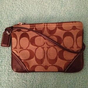 Authentic coach wristlet