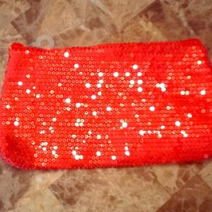 ❌SOLD❌♥SEQUIN COSMETIC BAG