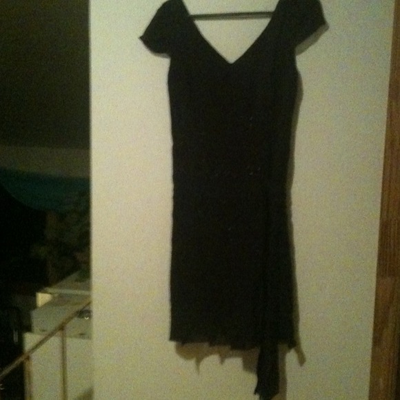 100% silk dress deep purple
