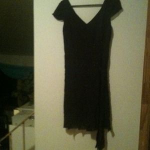 100% silk dress deep purple