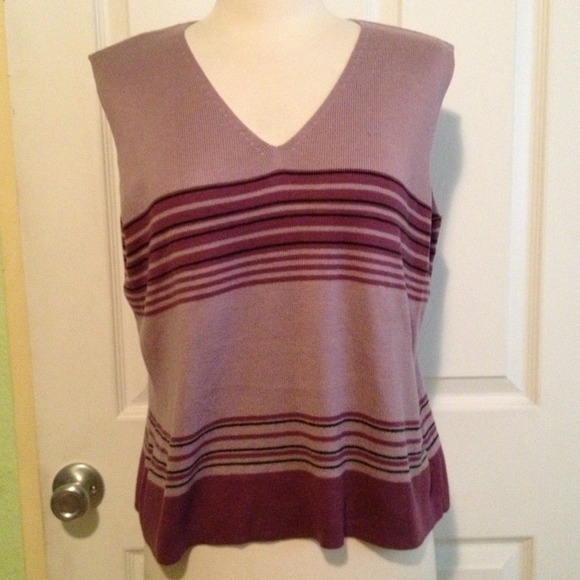 Purple sleeveless vest