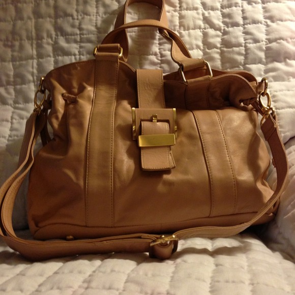 All leather handbag
