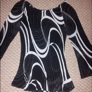 Black and whit dress shirt