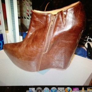 Havanahs 100%leather wedge bootie