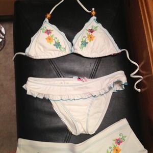 White bikini and coverup reduced!