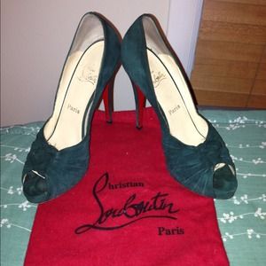 REDUCED Christian Louboutin Hunter Green Shoes