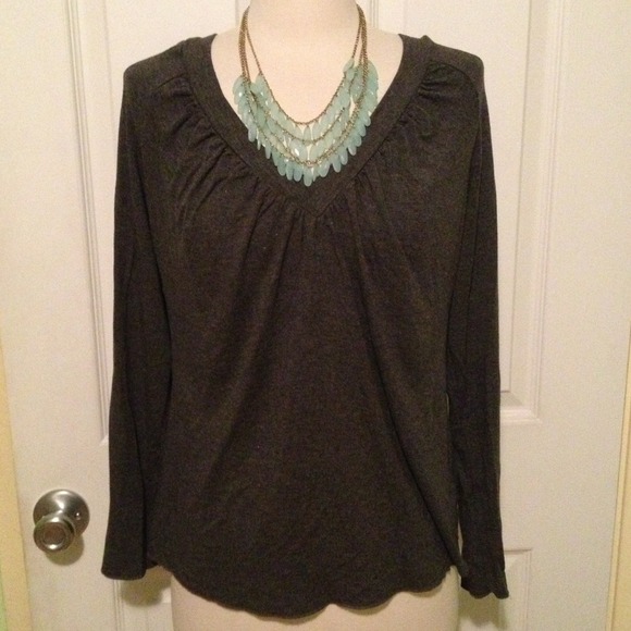 Grey long sleeve top