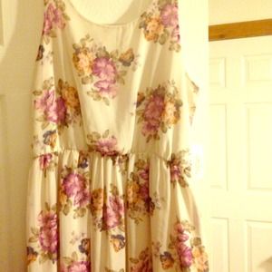 Floral high low dress