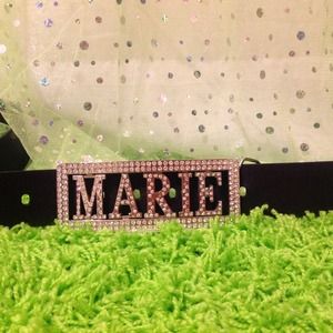 Belt buckle rhinestones belt does'NT come with it