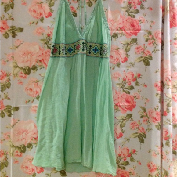 ❤SOLD❤Super cute gauze cotton halter - Picture 2 of 3