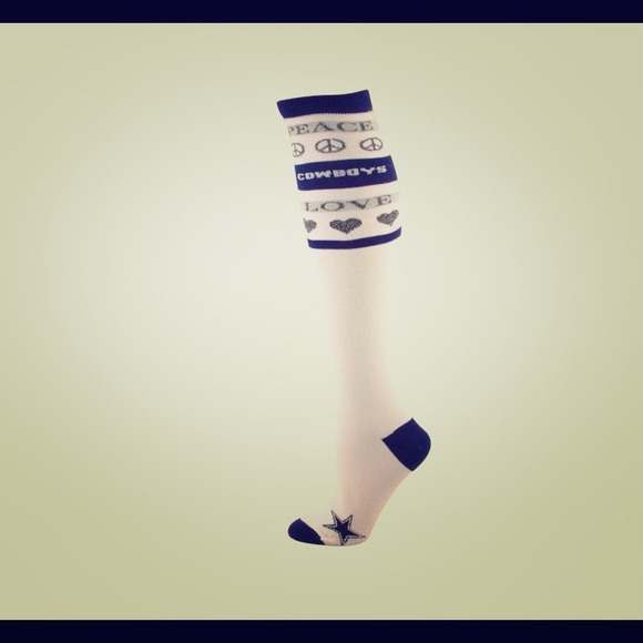 Ladies Dallas cowboy knee socks