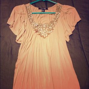 Forever 21 pink flowy shirt