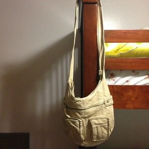 side handbag beige color little wear