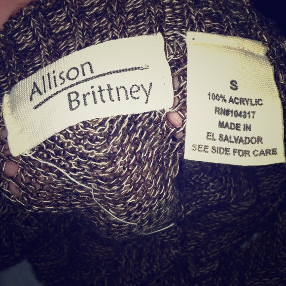 Allison & Brittany see through knit shirt