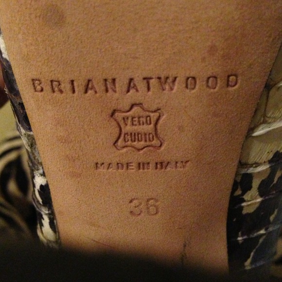 Sneak skin Brian Atwood heels - Picture 4 of 4