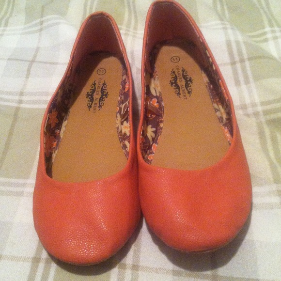Orange flats