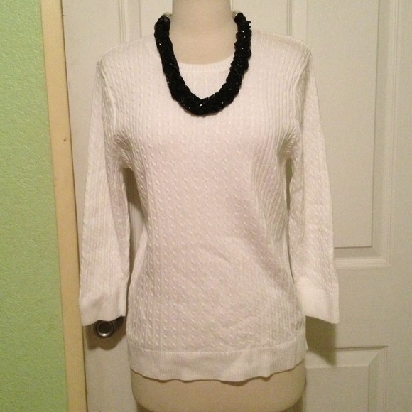 Cable knit sweater