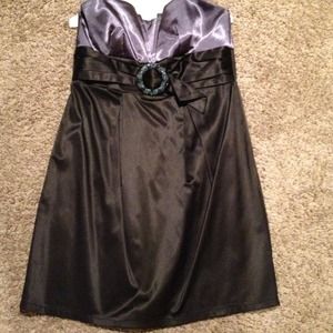 Black and silver party dress