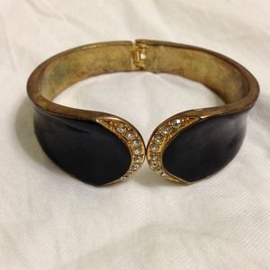 Vintage Hi-Gloss and Jewel "Gatsby" Style Bracelet