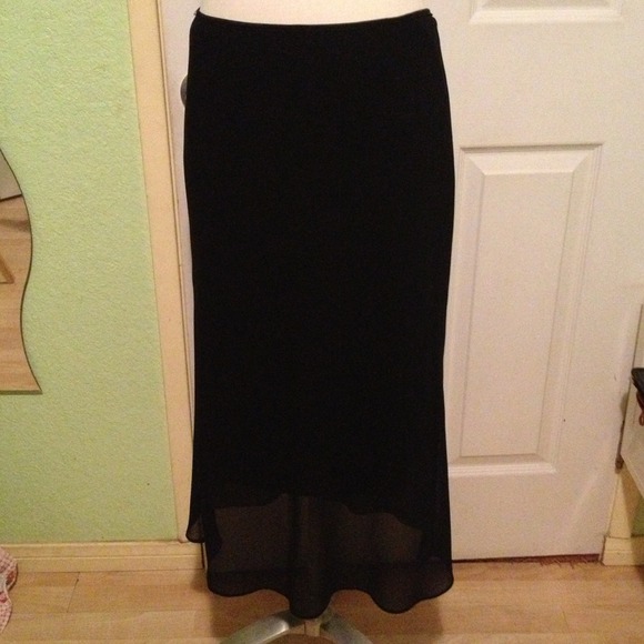 Maxi sheer skirt