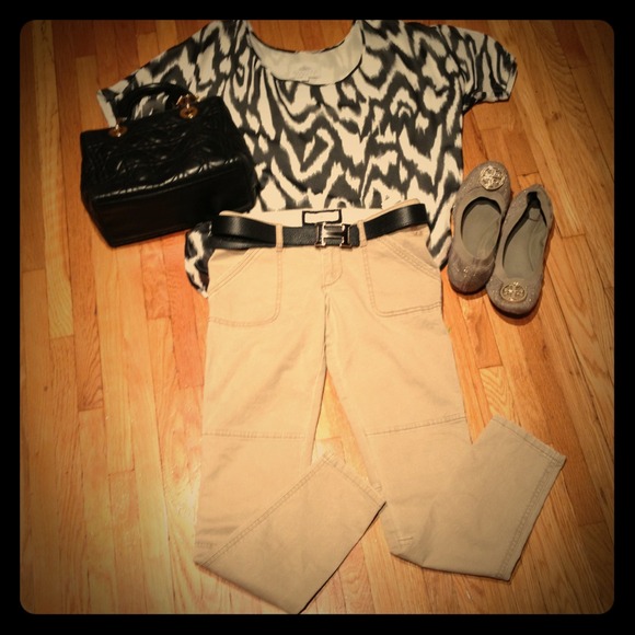 Tan A&F pants