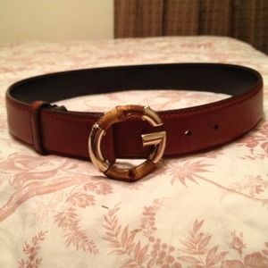 Classic tan Gucci belt