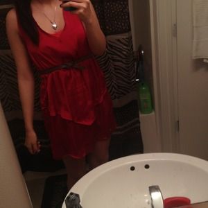 Peplum satin dress REDUCED