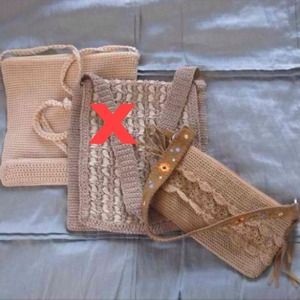 2 Knitted bags.  Bundle deal!