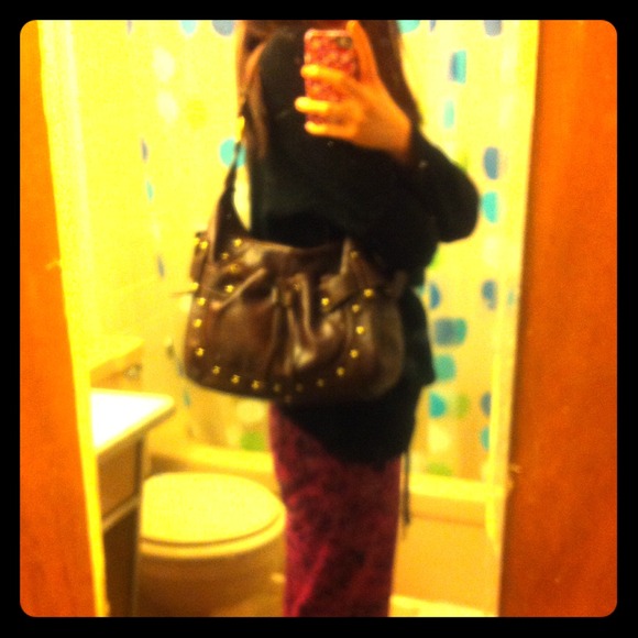 Additional pic of brown soft leather purse