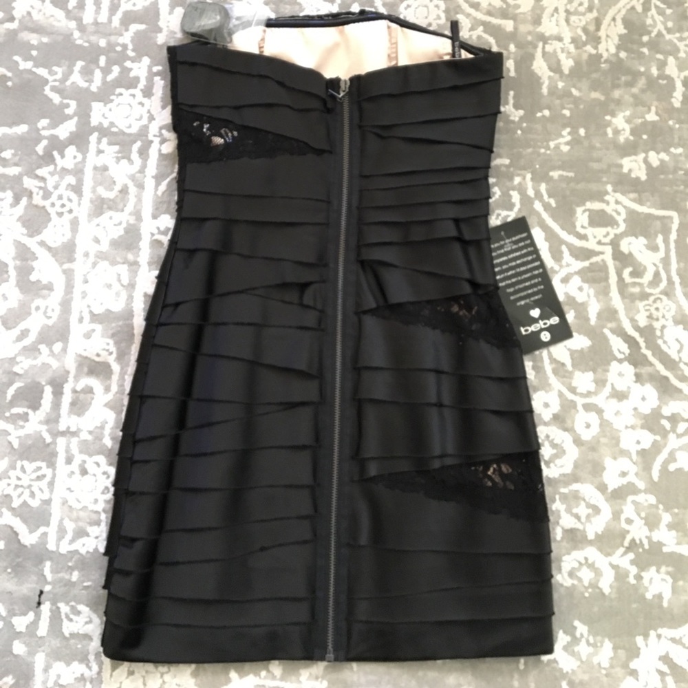 Bebe satin and lace dress XS - Picture 2 of 5