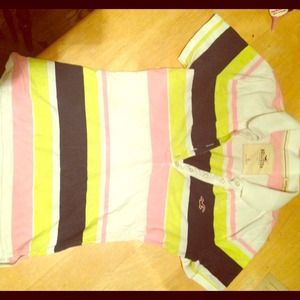 Girls, stripped, Hollister polo worn ONCE