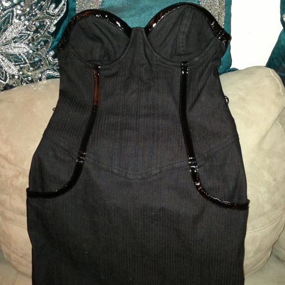 Marciano black strapless dress - Picture 2 of 4