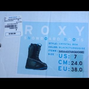 Roxy snow board and Roxy snow boots