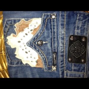 REAl COWHIDE MIss me jeans