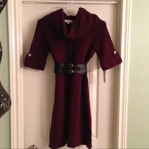 NWT plum sweater dress or long top w/skinny jeans