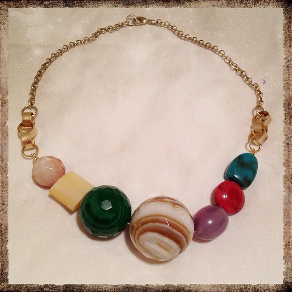 Anthropologie Jewelry - Anthropologie Large Beaded Necklace